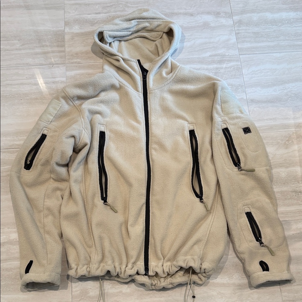 Men's Cream Fleece Performance Jacket